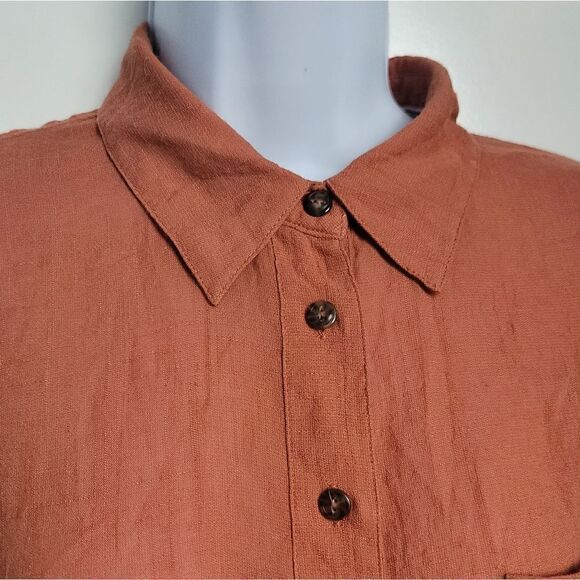 FREE PEOPLE Button Down Top - Picture 2 of 11